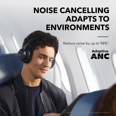 Anker Soundcore Space One Wireless Over-Ear Noise Cancelling Headphones - view 3