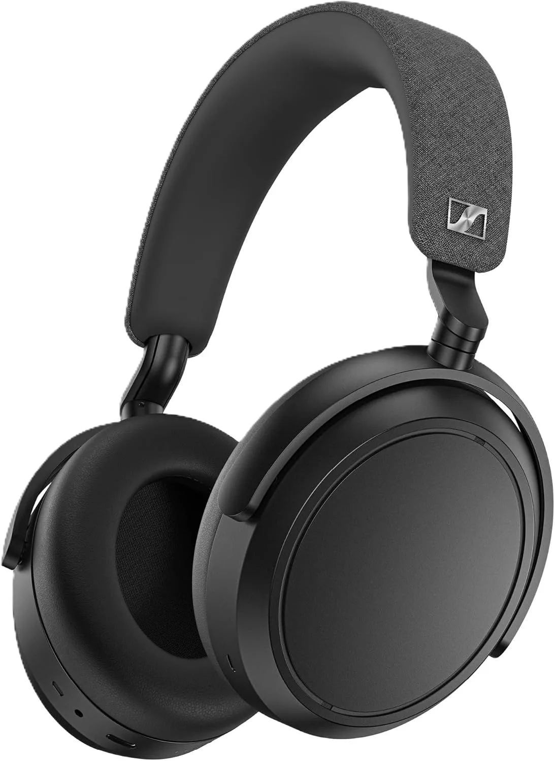 Over-ear wireless headphones with folding design and touch controls on the ear cup