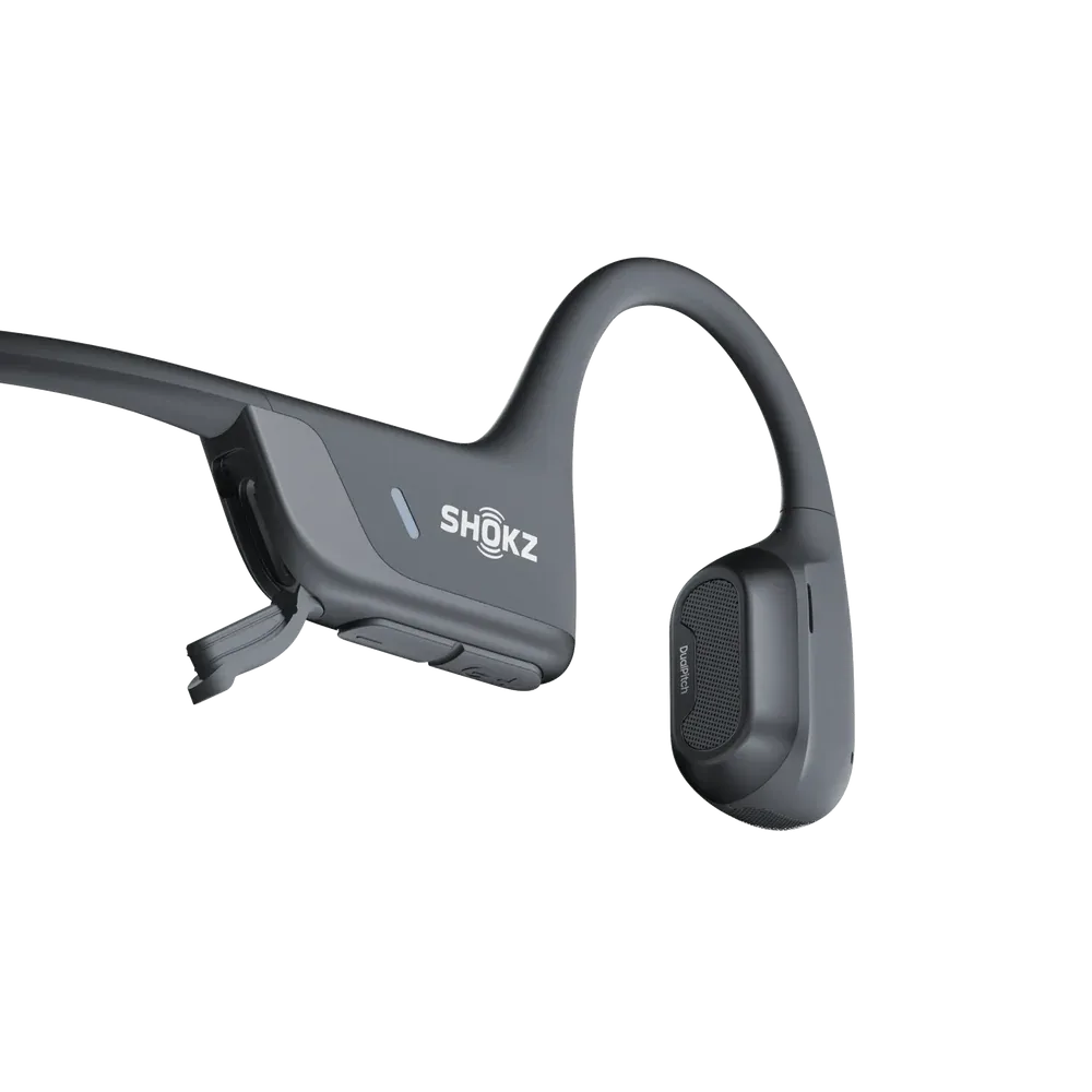 Shokz OpenRun Pro 2 earcup close-up showing driver housing