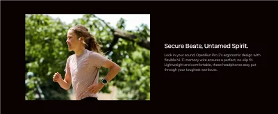 Shokz OpenRun Pro 2 Premium Bone Conduction Open-Ear Bluetooth Headphones - view 4