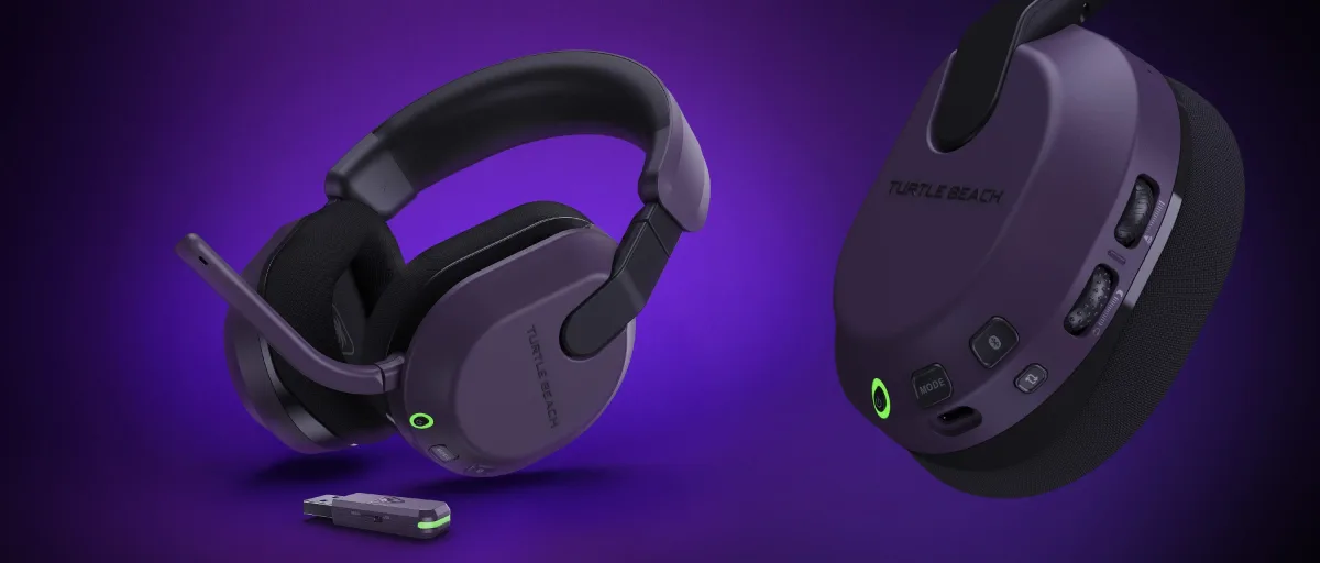 Turtle Beach Stealth 600 Gen 3 dual-angle view showing headset and folded position
